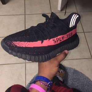 Black and Red Yeezys